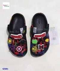 Giày Crocs đen Avengers