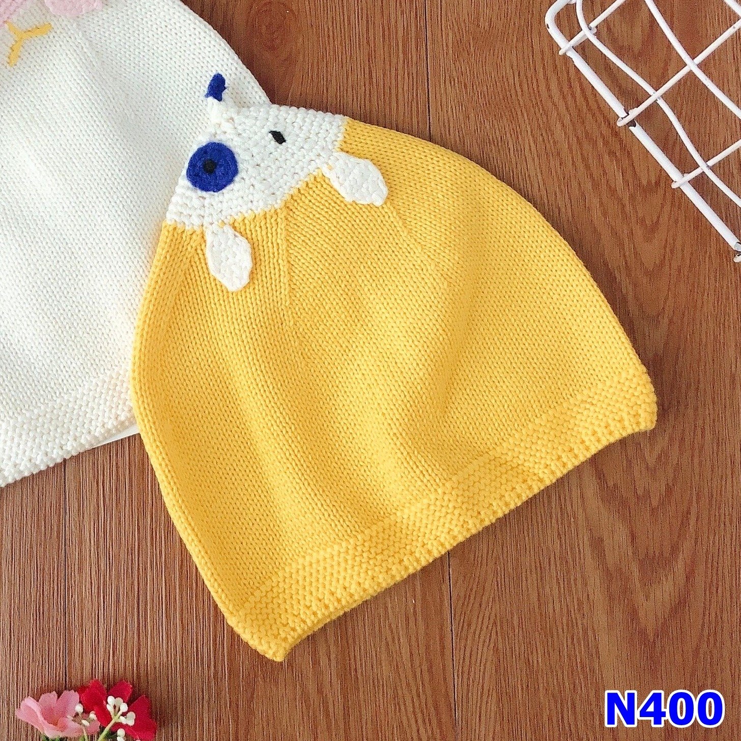 Nón len E.Mirreh vàng - size 6-8y