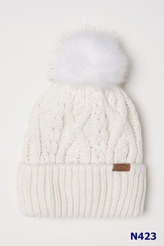 Nón len H&M trắng - size 12-14y