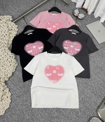 Áo thun trắng tim I hope