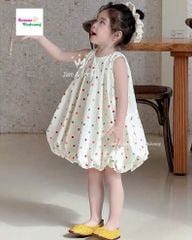 Đầm bí J&J kem chấm bi nhiều màu