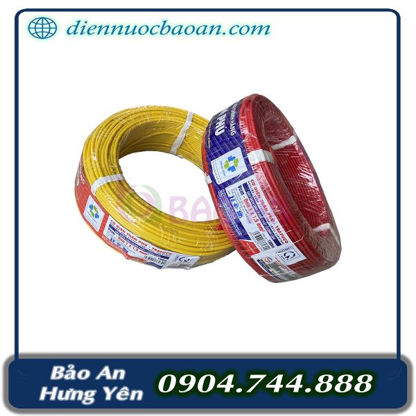 Dây điện Trần Phú 1x1,5mm2 (100/c)