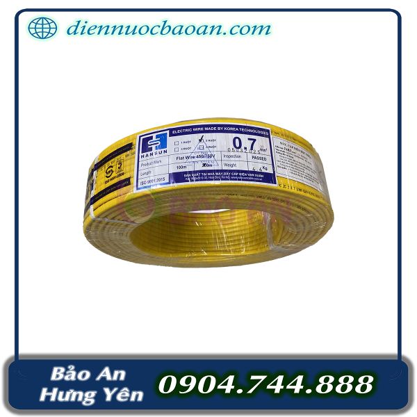 Dây điện HANSUN 2x0,7 mm2 (100/c)