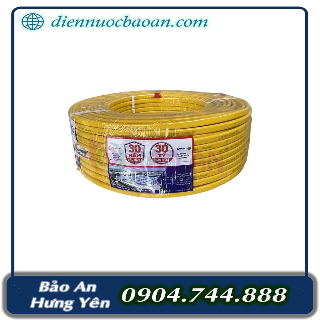 Dây điện Trần Phú 2x4,0mm2 (100/c)