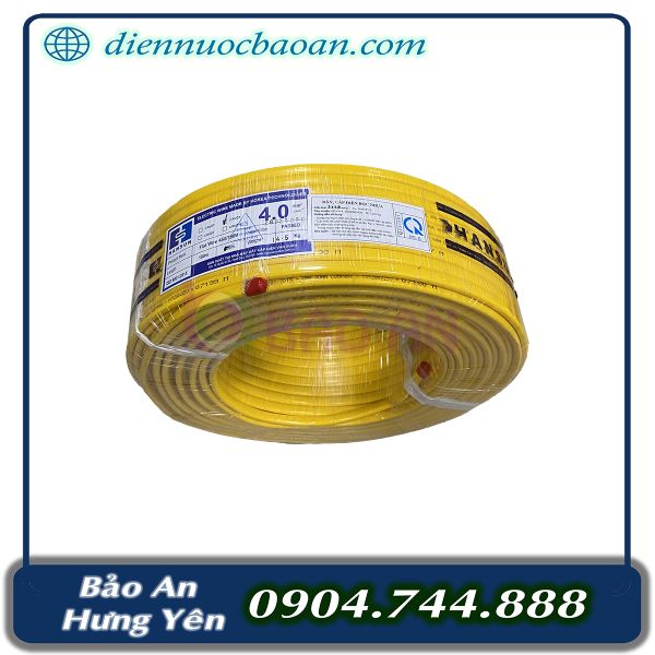 Dây điện HANSUN 2x4,0 mm2 (100/c)