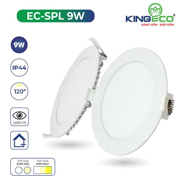Đèn panel siêu mỏng Kingeco 9W, tròn, lỗ khoét 135