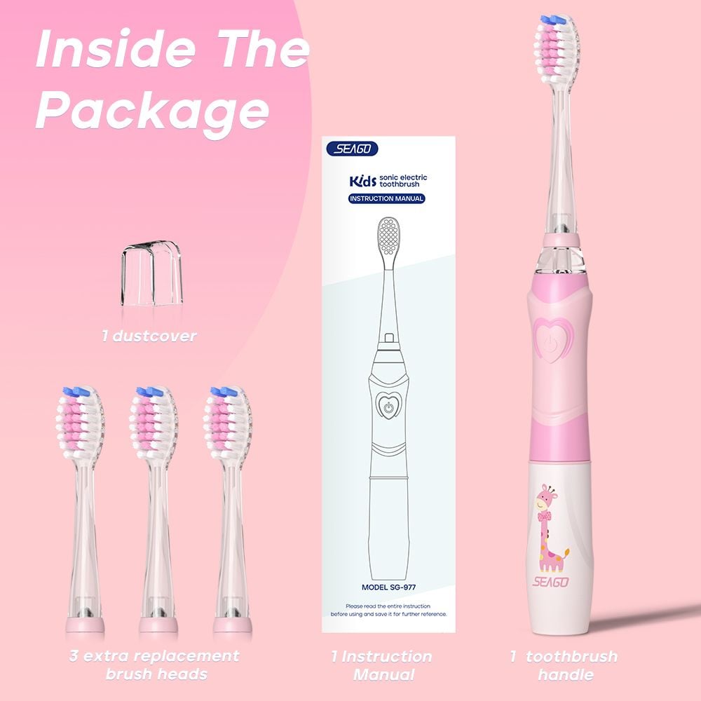 Bàn Chải Điện Seago Cho Bé SG-977-PINK