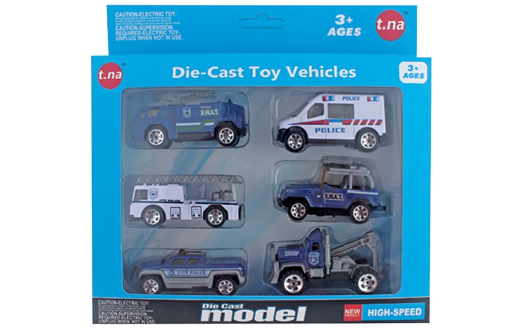 Bộ 6 xe mô hình kim loại (1:64)  TN1021D