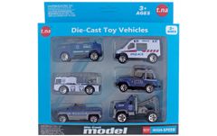 Bộ 6 xe mô hình kim loại (1:64)  TN1021D