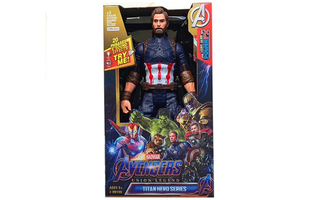 Mô hình nhân vật Captain American (Có pin)  9910605