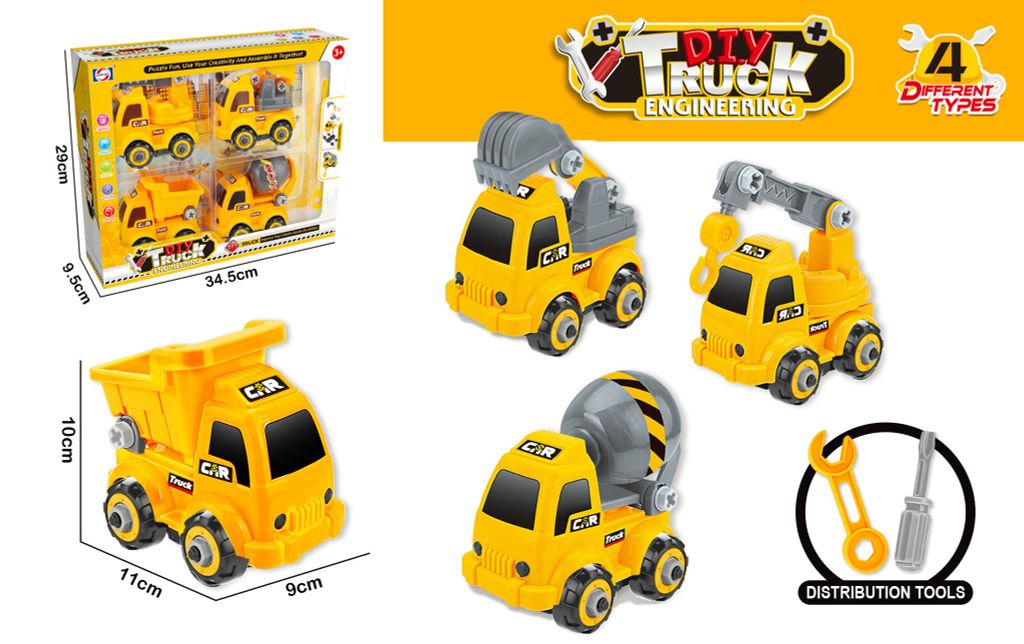 Xe mô hình công trình lắp ráp  9920G