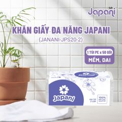 Khăn giấy đa năng JAPANI JPS20-2 - 102 tờ x 2 lớp