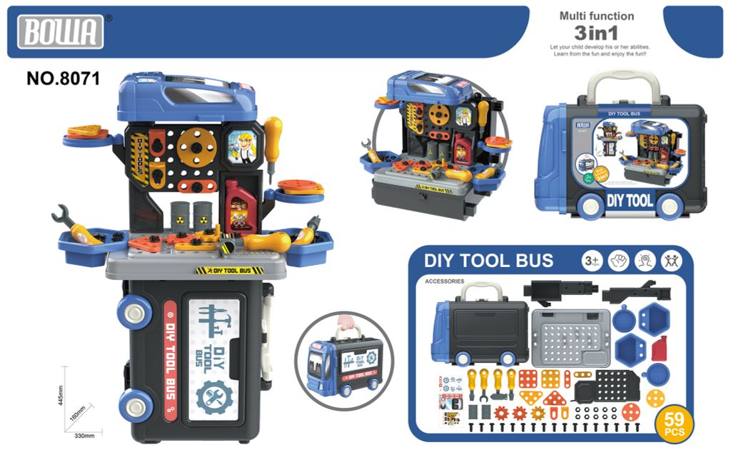 Bộ dụng cụ sửa chữa (59 chi tiết)  8071
