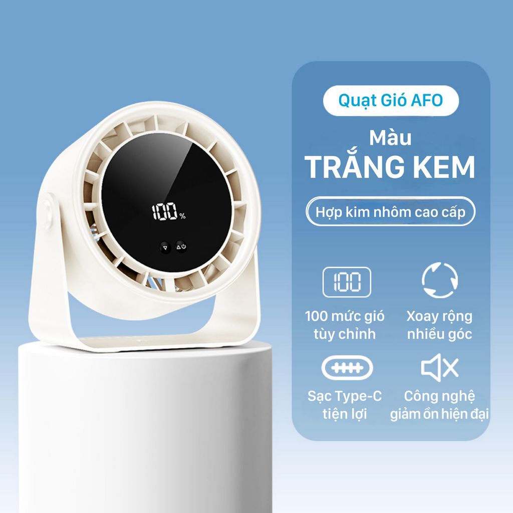 Quạt để bàn mini màu Be - S15-BE