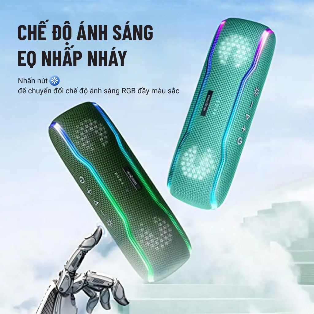 Loa Bluetooth Wise Tiger Xanh Lá - F10C-GREEN