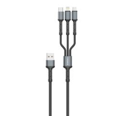 Cáp Sạc Nhanh 3 in 1 USB To Type C, LN, Micro Tanaka TNK93