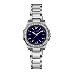 Đồng Hồ Đeo Tay Nữ San Moritz SM-B6688-BLU Mặt Đính Đá Thời Trang