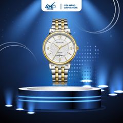 Đồng hồ nam cao cấp ROSSINI 5803T01C - dây thép không gỉ màu vàng bạc - mặt tròn màu trắng size 39mm