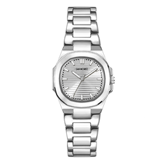 Đồng Hồ Đeo Tay Nữ San Moritz SM-IB6688-W Mặt Tròn Kính Cường Lực