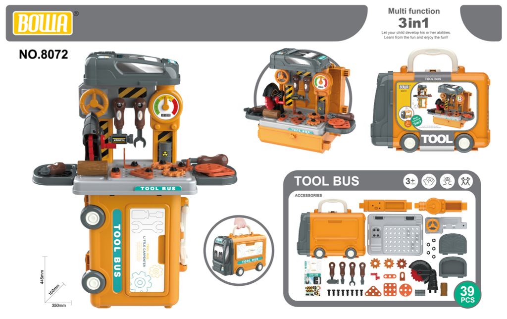 Bộ dụng cụ sửa chữa (39 chi tiết)  8072