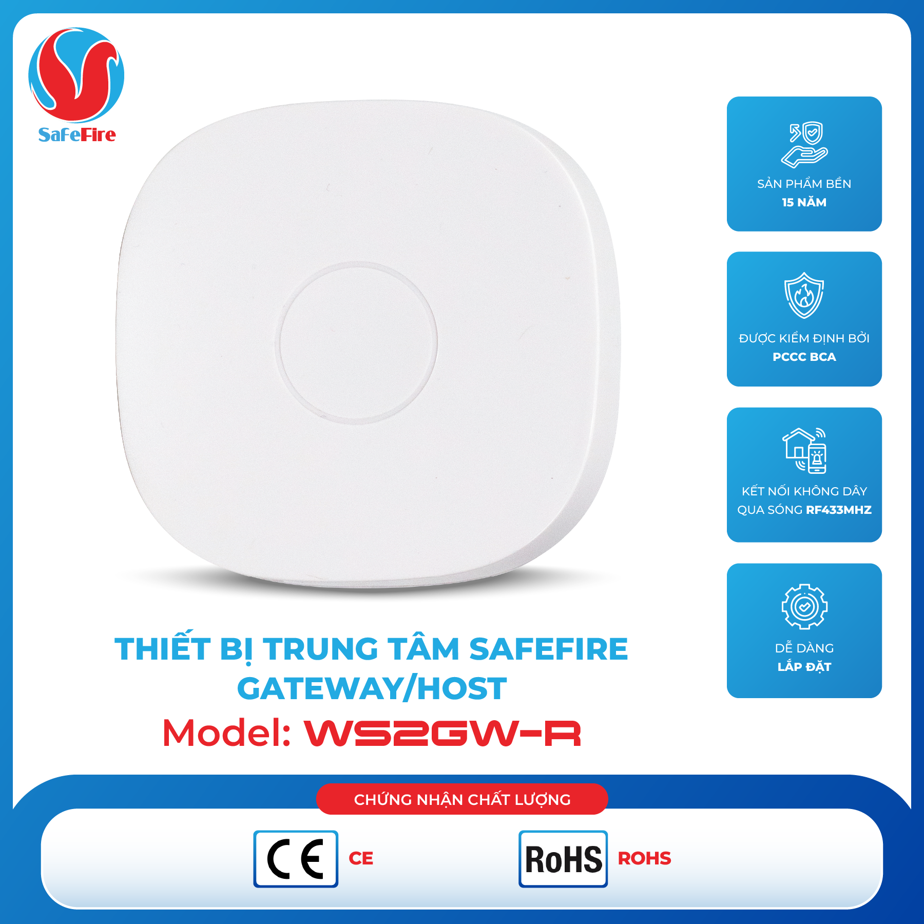  Thiết bị trung tâm SafeFire WS2GW-R 