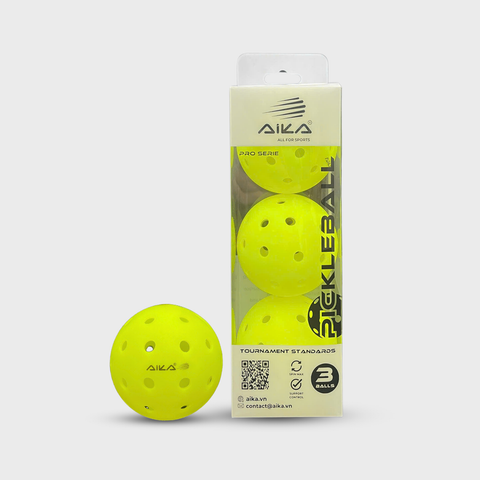 Bóng thi đấu Pickleball Aika 40 lỗ (Hộp 3 quả)