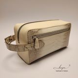  Pouch cá sấu Hymalaya mix Epsom Pháp khoá số 