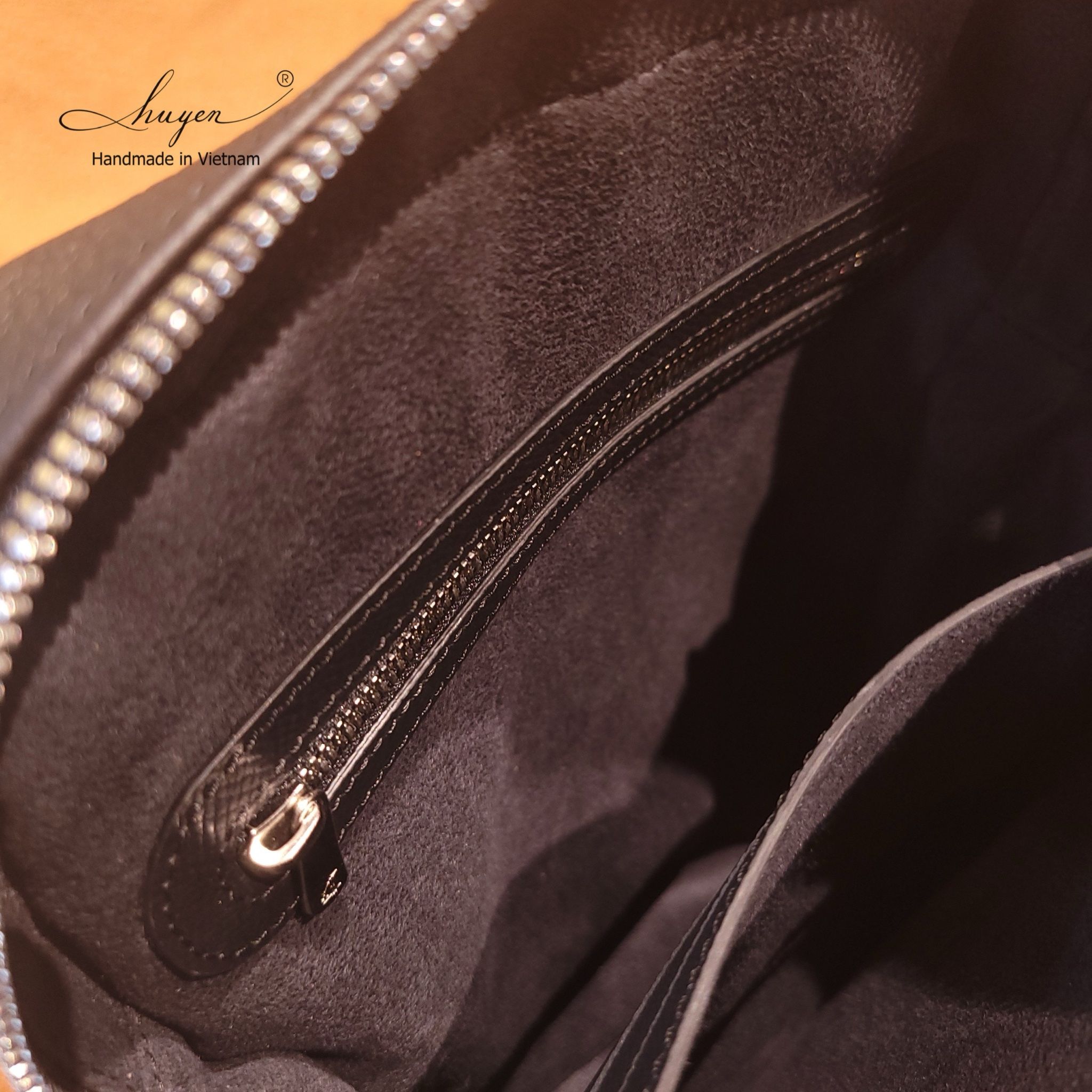  Black Togo Leather Bag 
