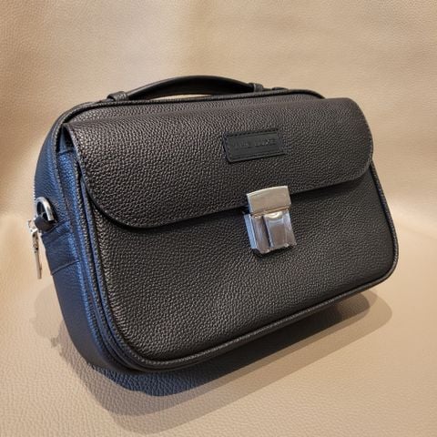 Black Togo Leather C3 Clutch