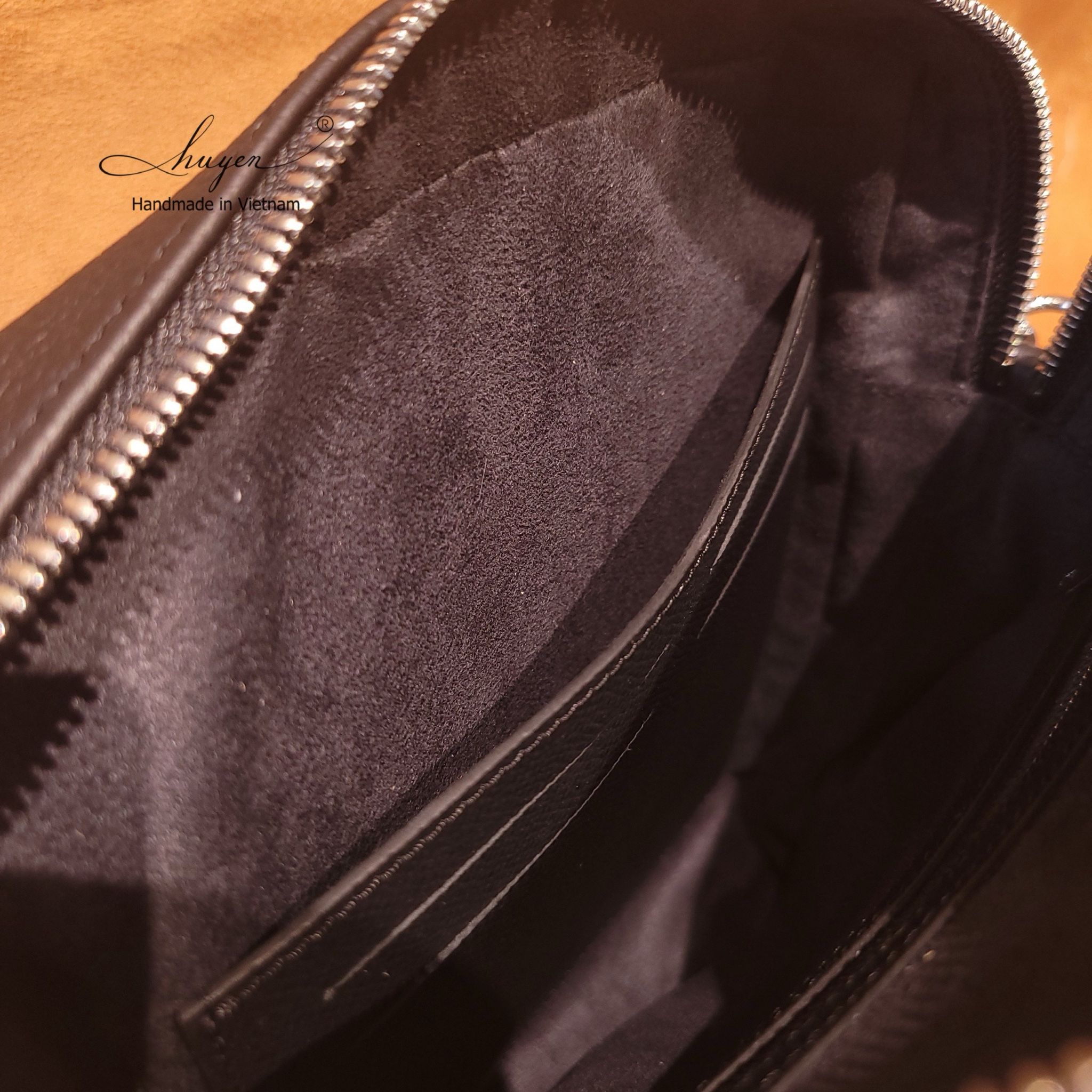 Black Togo Leather Bag 