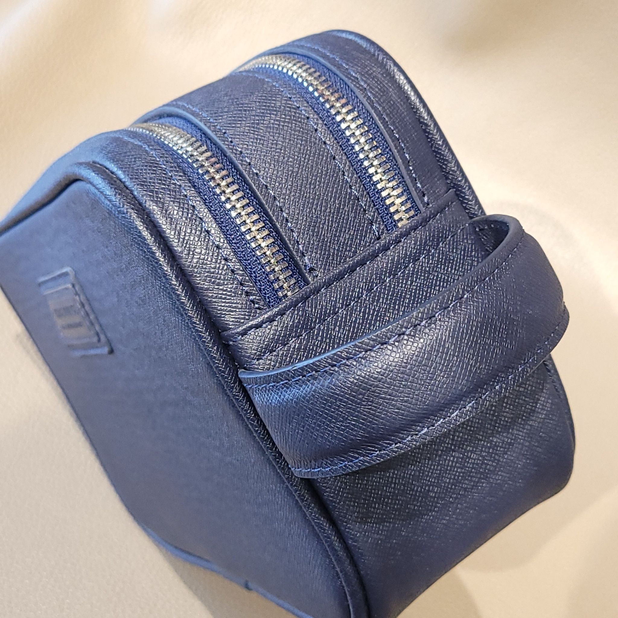  Navy Taiga Leather C2 Clutch 