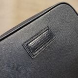  Black Taiga Leather C2 Clutch 