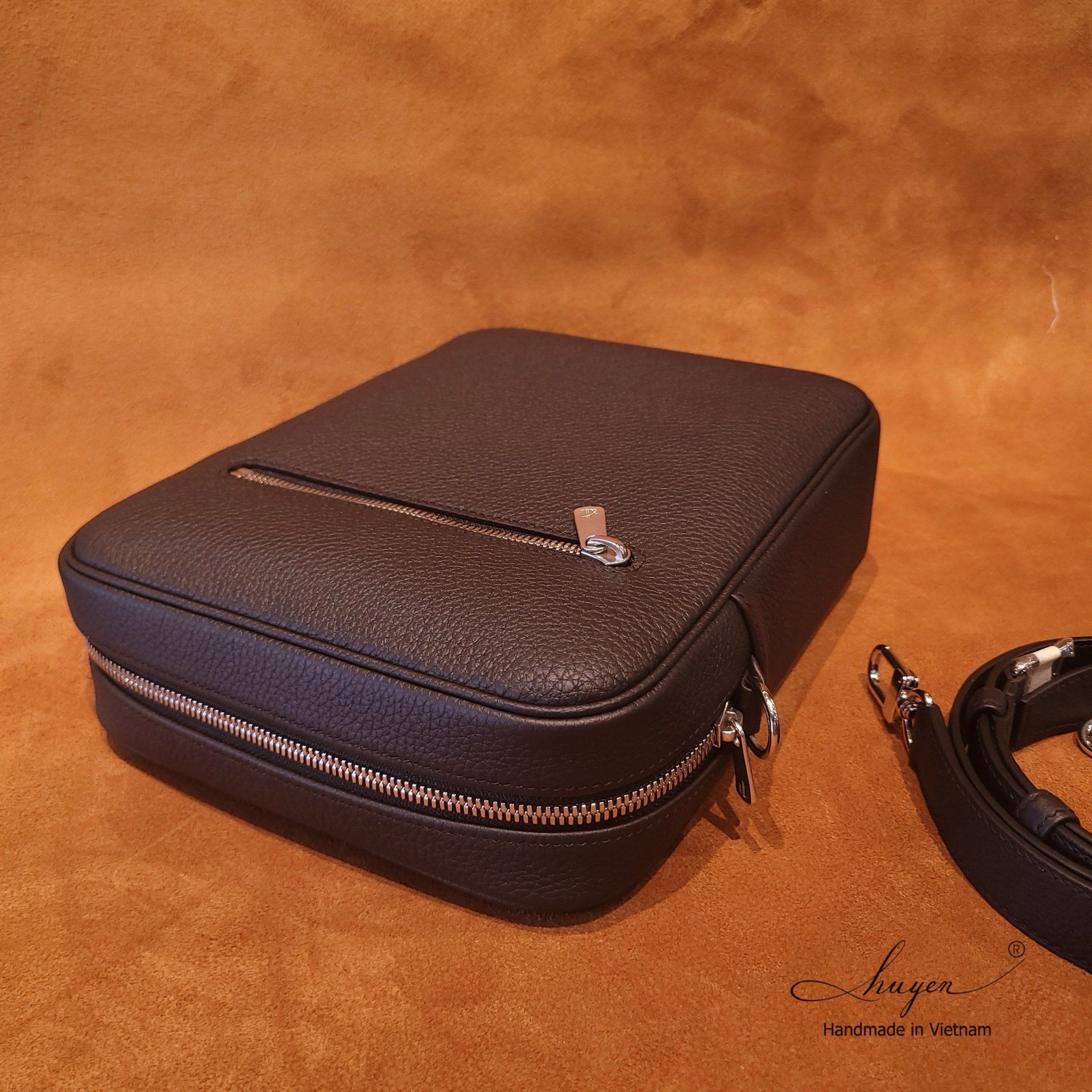  Black Togo Leather Bag 