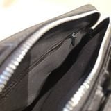  Embossed Black Crocodile Leather 