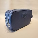  Navy Taiga Leather C2 Clutch 