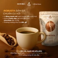Cà Phê Robusta 100% Nguyên Chất (Cao Cấp) - 250g/500g/1kg - Cafe Hạt Rang Xay Chính Hãng Ban Me Gold - Honee Coffee