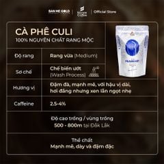 Cà Phê Culi 100% Nguyên Chất (Cao Cấp) - 250g/500g/1kg - Cafe Hạt Rang Đắng Đậm - Chính Hãng Ban Me Gold - Honee Coffee