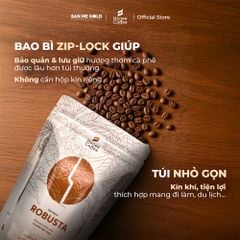 Cà Phê Robusta 100% Nguyên Chất (Cao Cấp) - 250g/500g/1kg - Cafe Hạt Rang Xay Chính Hãng Ban Me Gold - Honee Coffee