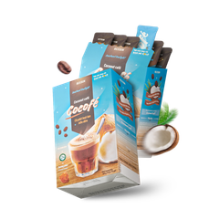 Cà Phê Sữa Dừa Cocofe – Túi 480gr (30 Gói) - Cafe Hòa Tan Cao Cấp Chính Hãng Ban Me Gold - REXSUN