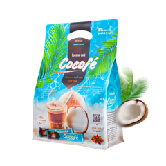 Cà Phê Sữa Dừa Cocofe – Túi 480gr (30 Gói) - Cafe Hòa Tan Cao Cấp Chính Hãng Ban Me Gold - REXSUN