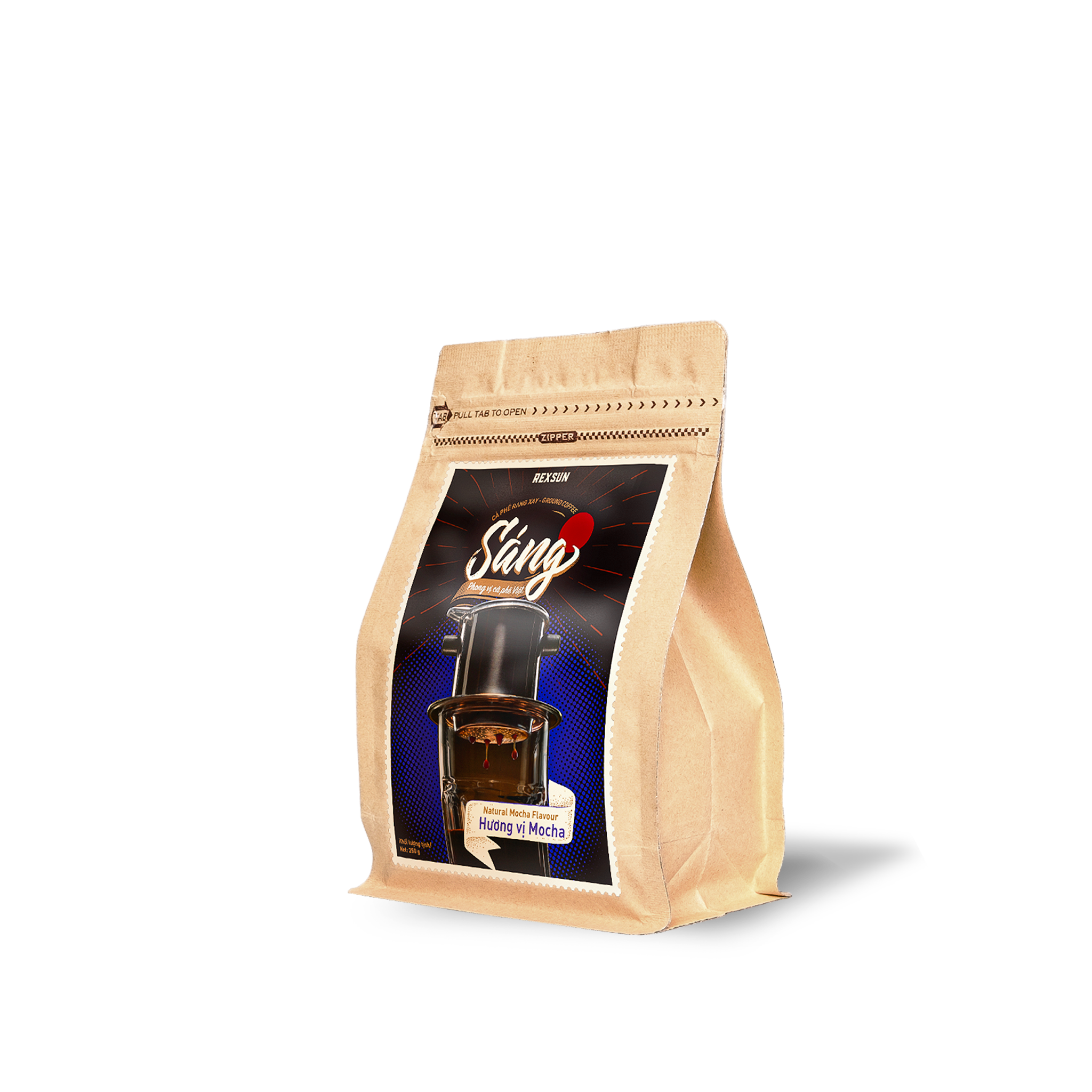 Cà Phê Rang Xay Mocha Gu Đậm - Sáng - 250g/500g - Cafe Rang Xay Pha Phin Chính Hãng Ban Me Gold - REXSUN