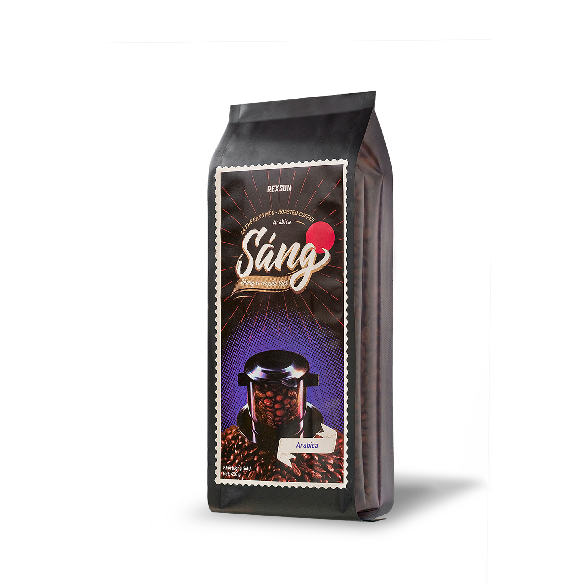 Cà Phê Arabica 100% Nguyên Chất - Sáng - 450g - Cafe Hạt / Pha Phin / Pha Máy Xay Sẵn Chính Hãng Ban Me Gold - Rexsun