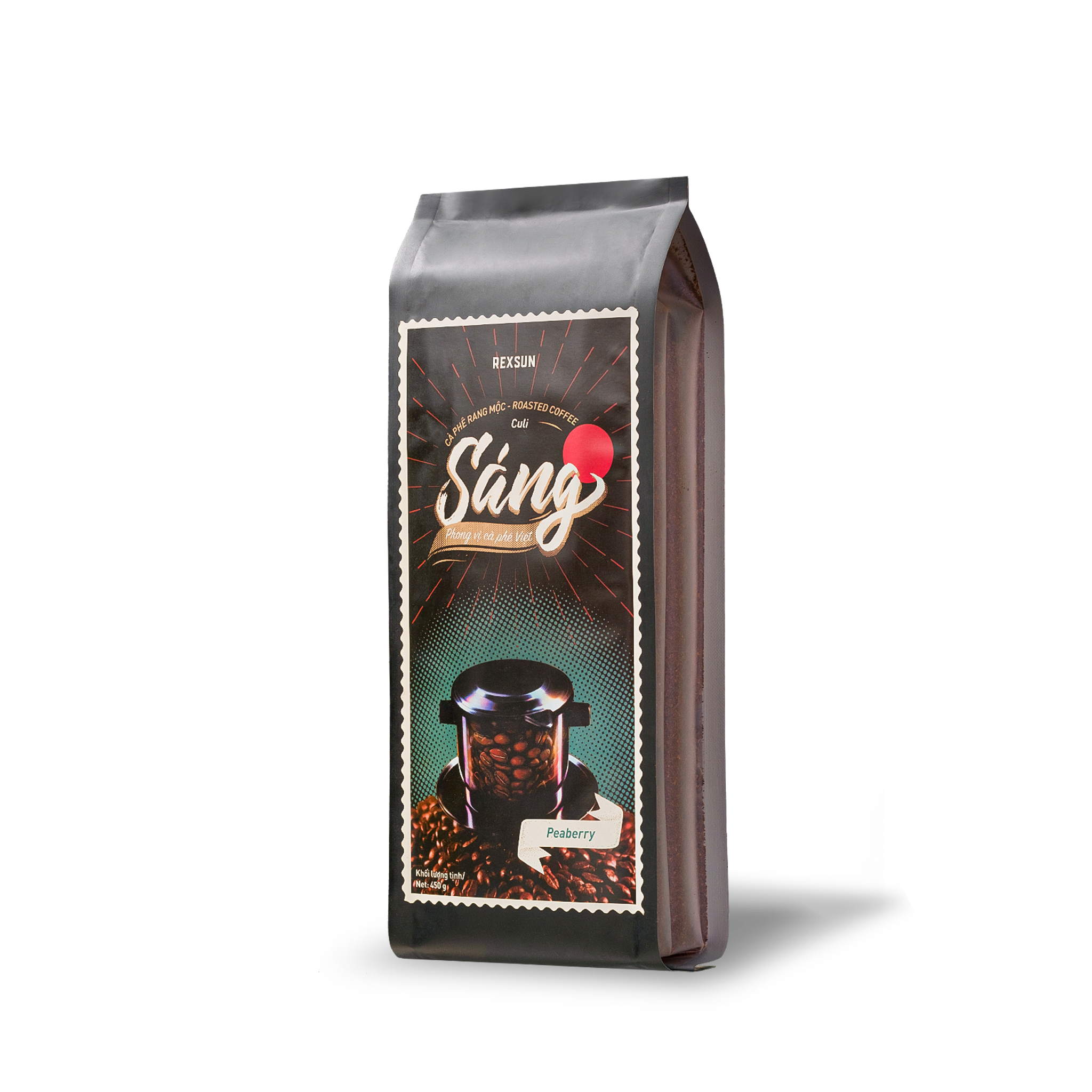 Cà Phê Culi 100% Nguyên Chất - Sáng - 450g - Cafe Pha Phin /Pha Máy Hạt Rang Xay Sẵn Chính Hãng Ban Me Gold - Rexsun