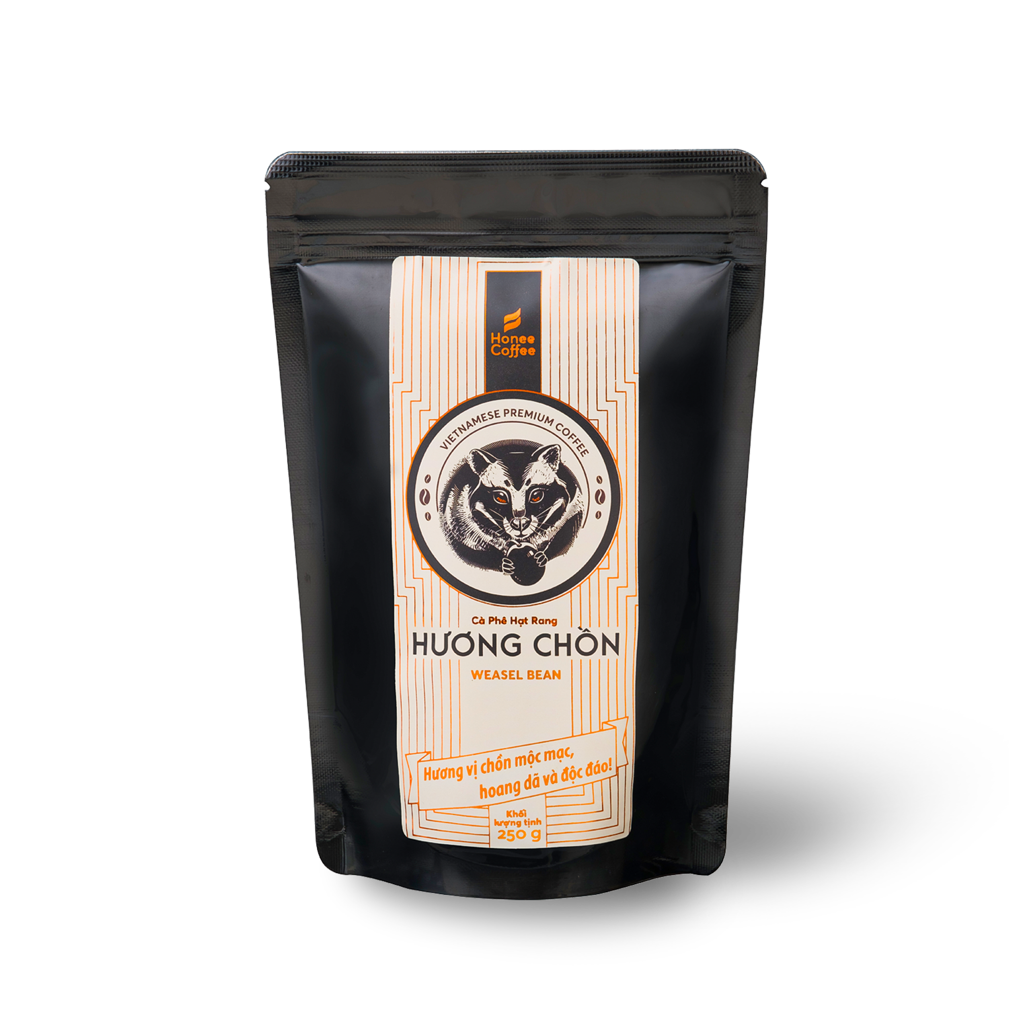 [CAO CẤP] Cà Phê Hương Chồn (Bạc) (250g - NGUYÊN HẠT) Hạt Rang Mộc Cà Phê Chồn 100% Nguyên Chất Chính Hãng Ban Me Gold - Honee Coffee