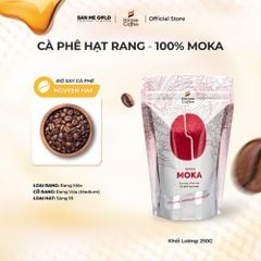 Cà Phê Moka 100% Nguyên Chất (Cao Cấp) - (250g/500g/1kg NGUYÊN HẠT)- Cafe Hạt Rang Xay Chính Hãng Ban Me Gold - Honee Coffee