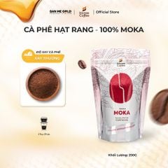 Cà Phê Moka 100% Nguyên Chất (Cao Cấp) - (250g/500g/1kg NGUYÊN HẠT)- Cafe Hạt Rang Xay Chính Hãng Ban Me Gold - Honee Coffee