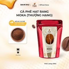 [THƯỢNG HẠNG] Cà Phê Moka 100% Nguyên Chất - 200g - Cafe Hạt Rang Mộc Chính Hãng Ban Me Gold - Honee Coffee
