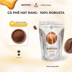 Cà Phê Robusta 100% Nguyên Chất (Cao Cấp) - 250g/500g/1kg - Cafe Hạt Rang Xay Chính Hãng Ban Me Gold - Honee Coffee