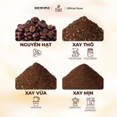 Cà Phê Moka 100% Nguyên Chất (Cao Cấp) - (250g/500g/1kg NGUYÊN HẠT)- Cafe Hạt Rang Xay Chính Hãng Ban Me Gold - Honee Coffee