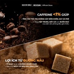 Cà Phê Sầu Riêng Đậm Đà - Hộp 160g (10 gói) - Cafe 3in1 Hoà Tan Cao Cấp - Chính Hãng Ban Me Gold - Rexsun
